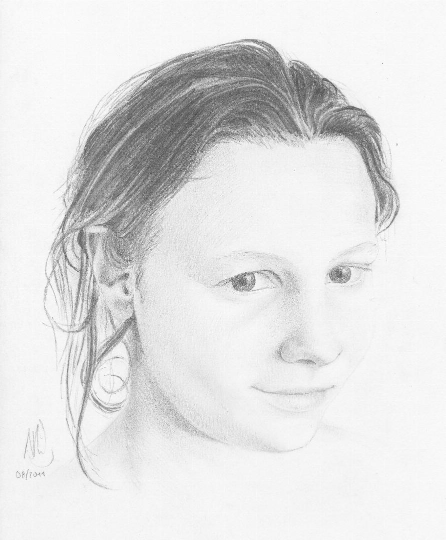 Dessin, Jeanne - Mine de plomb - 27,5cm x 19,5cm